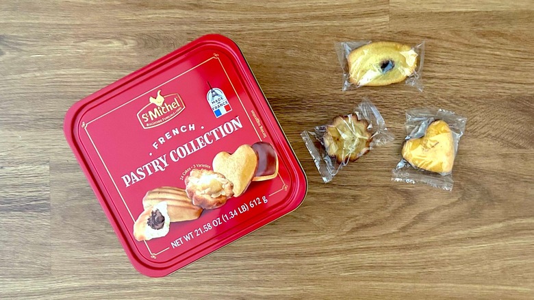 Tin of St. Michel French Pastry Collection cookies