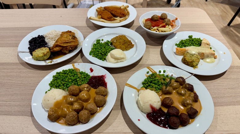 Plates of IKEA dishes