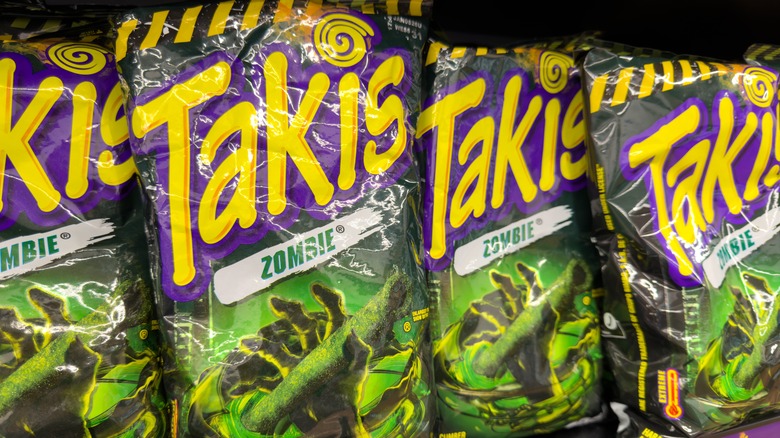 Bags of Takis in store