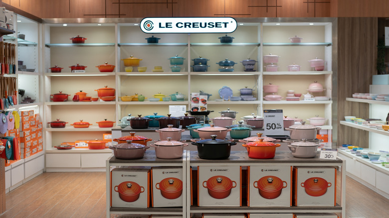 Inside of Le Creuset store in Malaysia