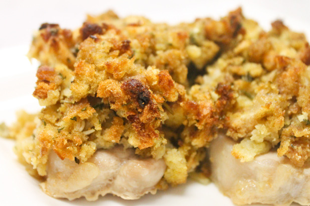Baked Pork Chops and Stuffing Recipe