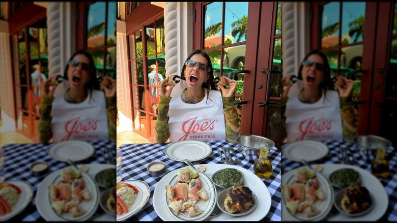 Diner at Joe's Stone Crab