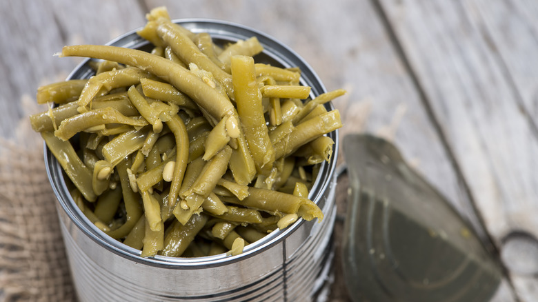 canned green beans