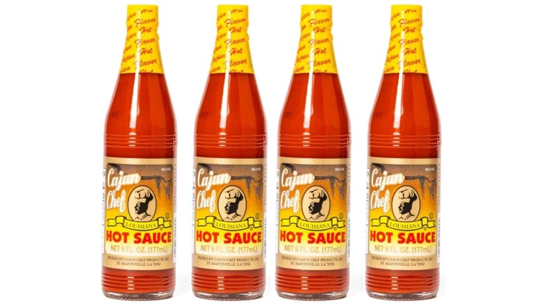 four Cajun Chef sauces