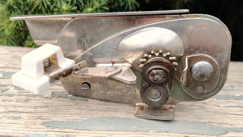 Vintage can opener attachment for KitchenAid stand mixer