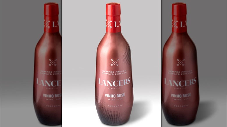 Bottle of Lancers rose wine