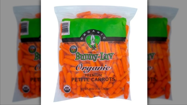 A bag of Organic Sweet Petite Baby Carrots from Sam's Club