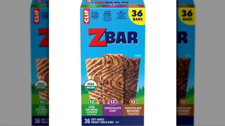A box of Zbar Soft Baked Organic Granola Bars from Sam's Club