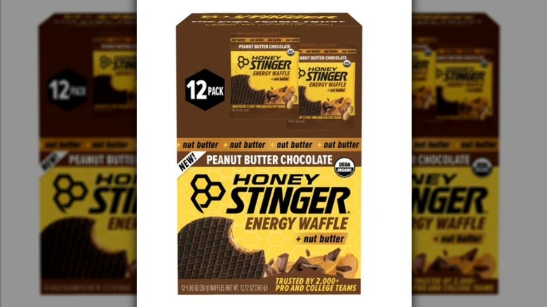 A box of Honey Stinger Organic Energy Waffles from Sam's Club