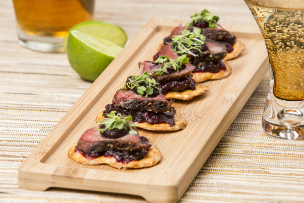 Seared Duck Breast w/ Cranberry Jam
