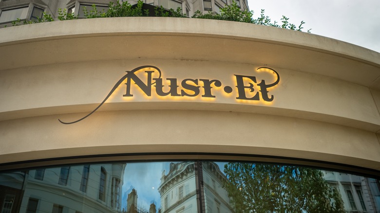 Nusr-Et signage in London