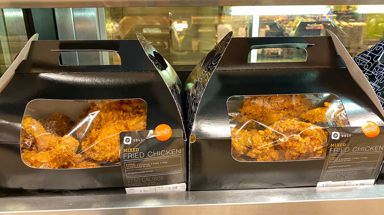 Two packages of fried chicken from publix