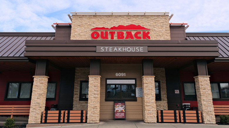 Exterior of an Outback Steakhouse location in Maryland