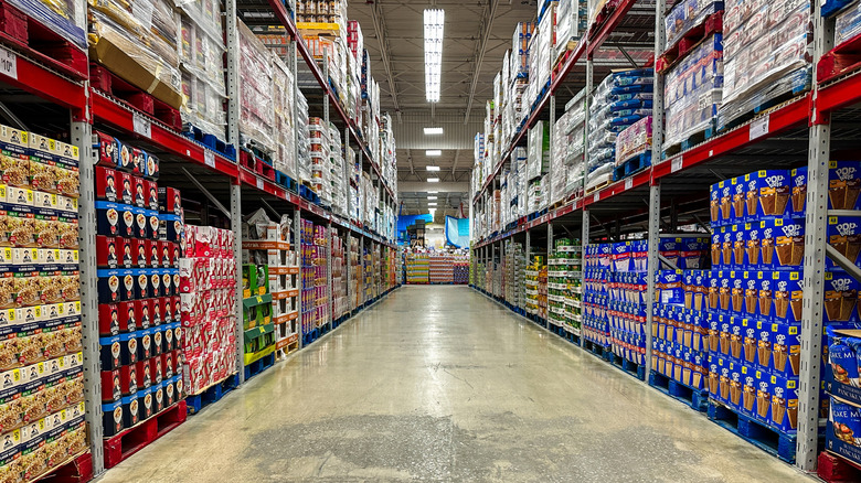 An aisle at a Sam's Club store