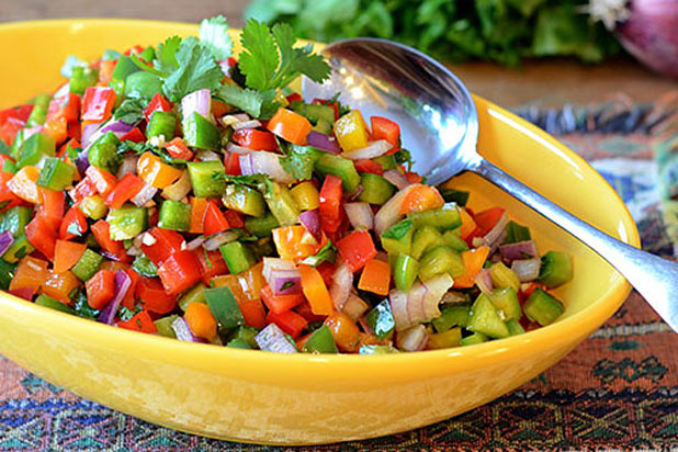 Tri-Color Pepper Salad Recipe