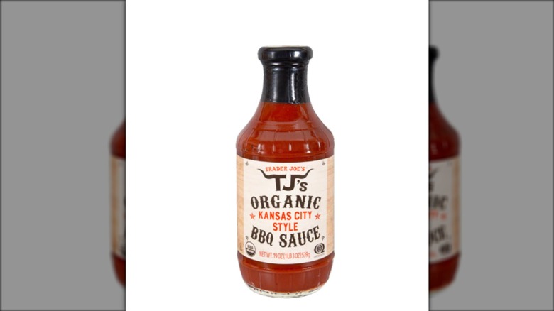 Organic Kansas City Style BBQ Sauce with white background