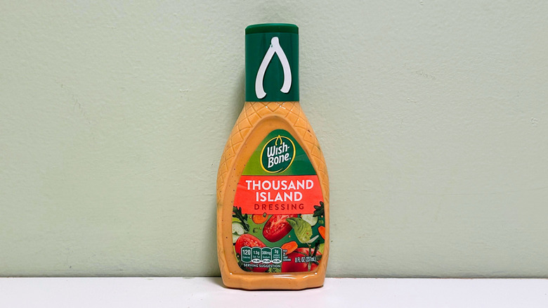 A bottle of Wish-Bone Thousand Island Dressing