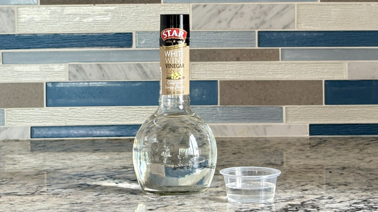 A bottle of Star white wine vinegar