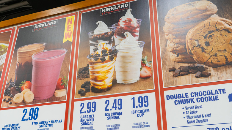Costco food court menu