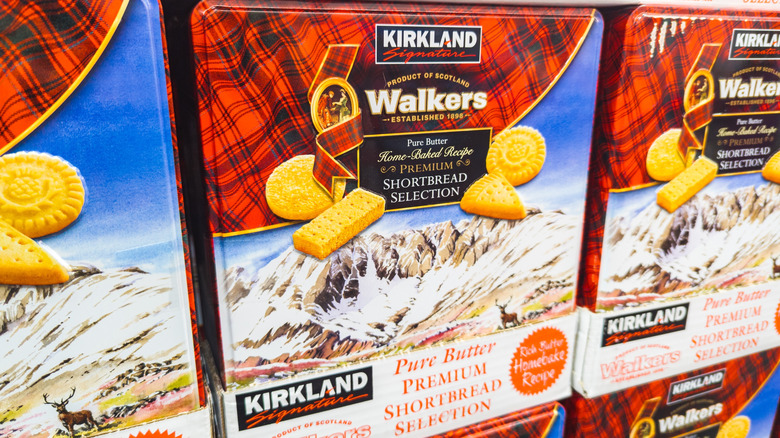 Kirkland Walkers shortbread cookie boxes