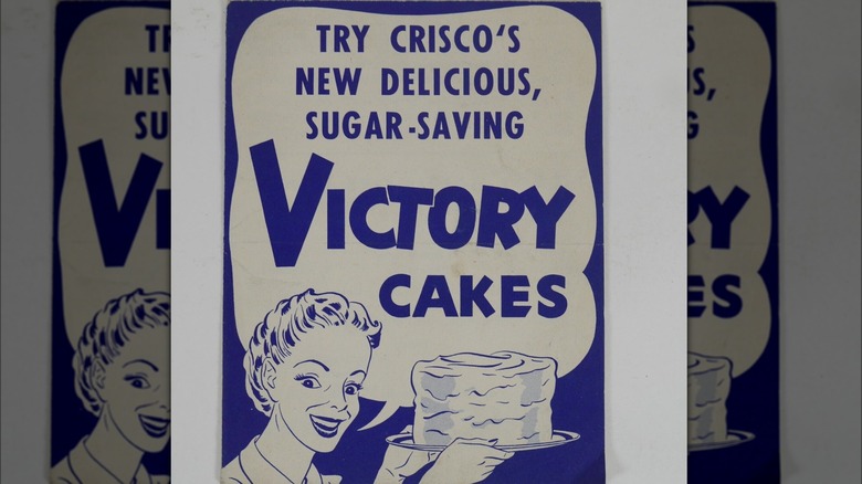 vintage victory cake ad