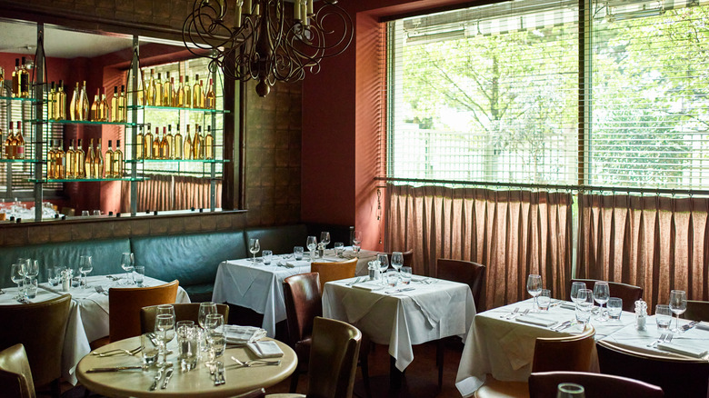 Interior of an empty restaurant