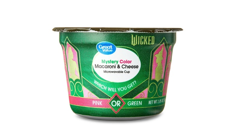 Container of Great Value Wicked Mystery Color Macaroni & Cheese