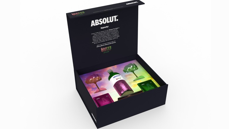 Absolut-ly Wicked Vodka Kit in open black box
