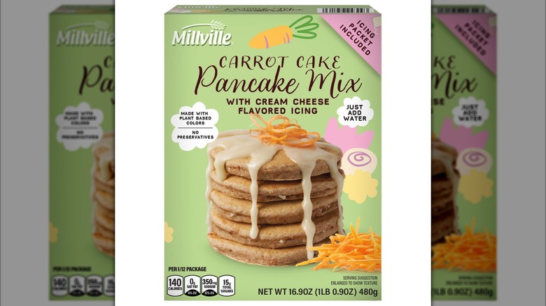 Product image of the Millville carrot cake pancake mix