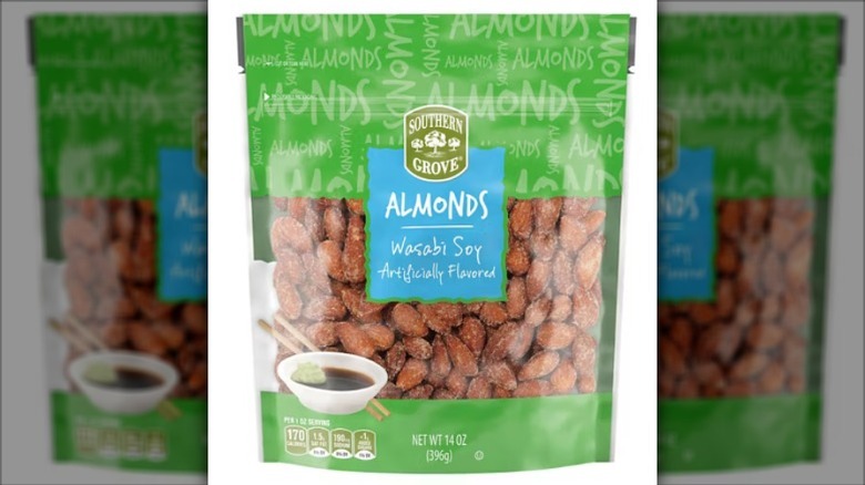 A bag of Southern Grove Wasabi Soy Almonds