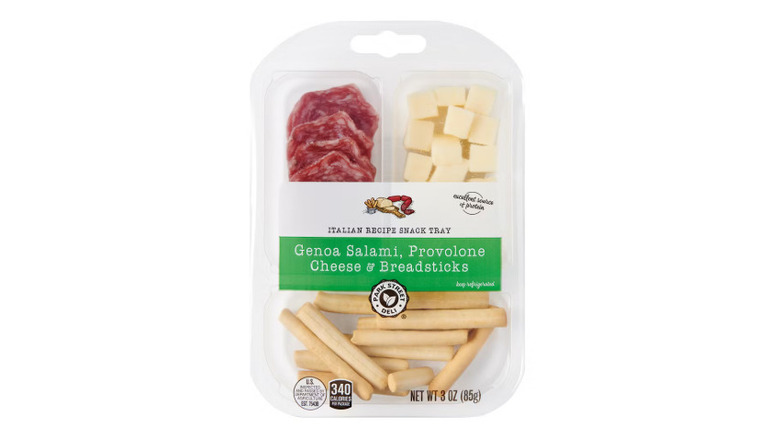 Aldi's Genoa Salami, Provolone Cheese and Breadsticks packaging