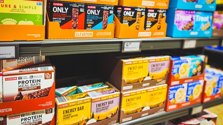 Elevation protein bars at Aldi