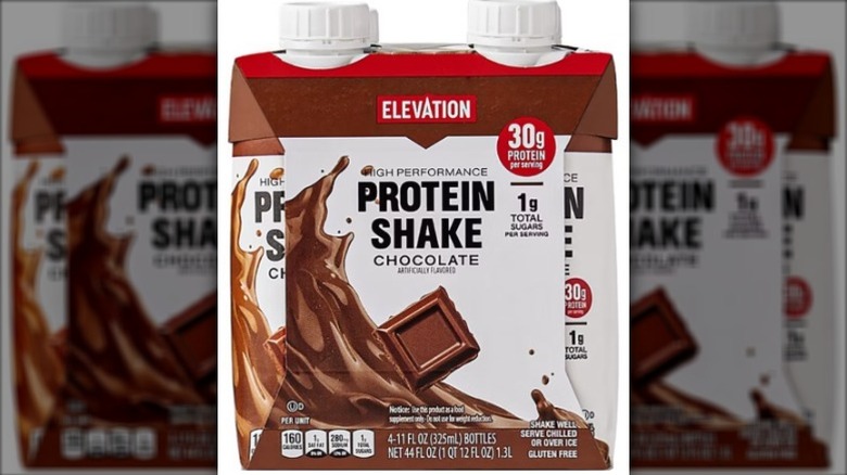 Aldi's Chocolate Ready to Drink Protein Shake packaging