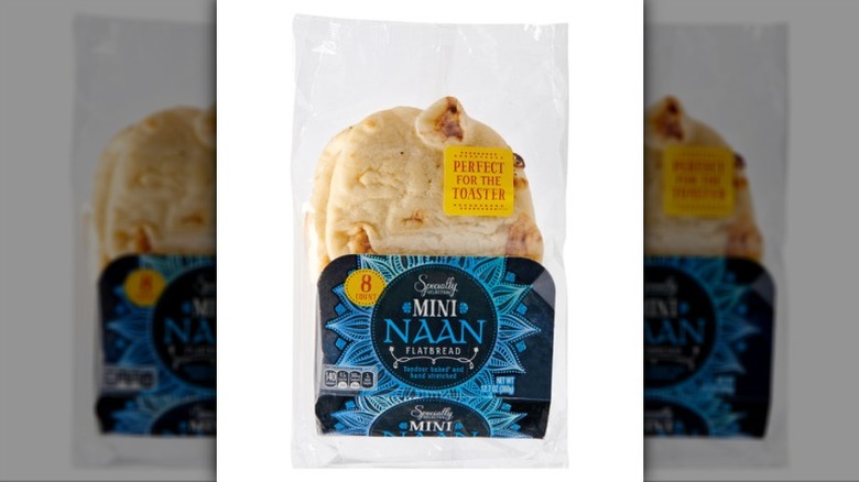 A bag of Specially Selected Mini Naan Flatbread