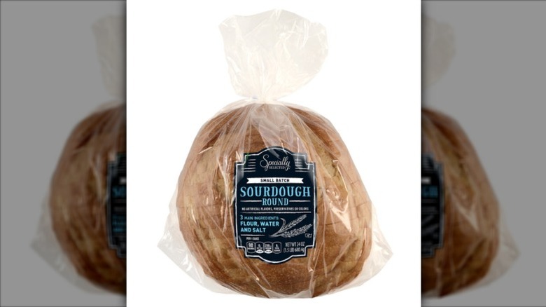 A bag of Specially Selected Small Batch Sourdough Round
