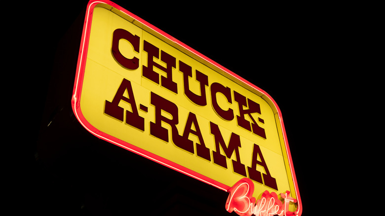 Chuck-A-Rama restaurant sign