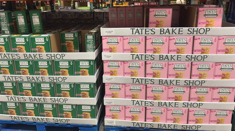 Pallets of Tates Bakeshop Cookies at Costco