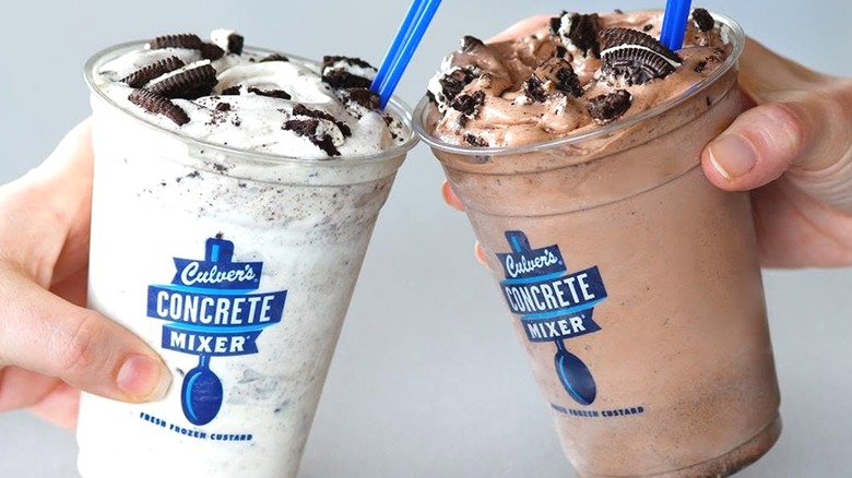 Culver's Oreo Reese's Cheesecake Concrete Mixer