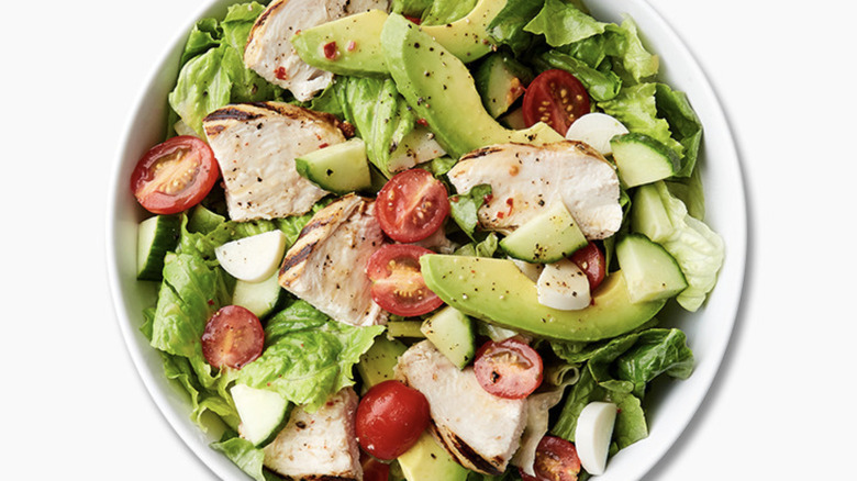 Chopt's palm beach with grilled chicken salad