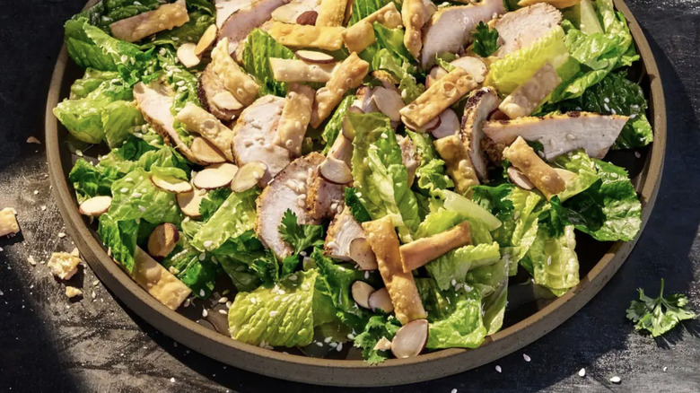Panera's Asian Sesame salad with chicken