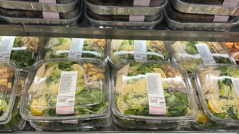Salads from Costco's pre-made deli section