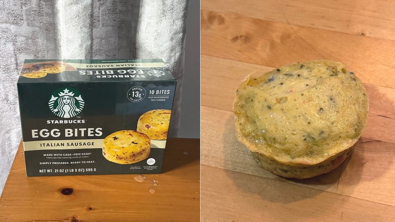 Starbucks egg bites with packaging