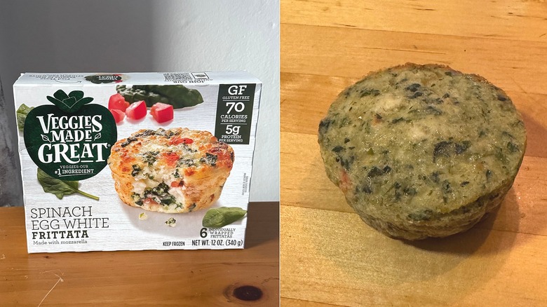 Veggies Made Great Spinach Egg White Fritatta plus package