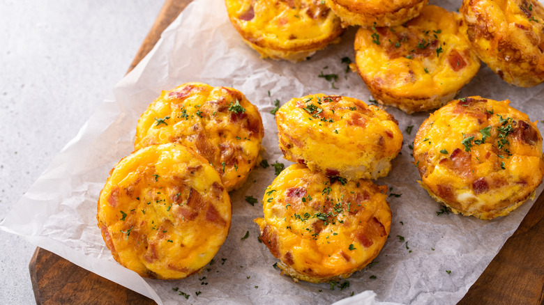Plate of home-cooked egg bites