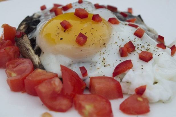 Portobello Eggs on the Grill Recipe