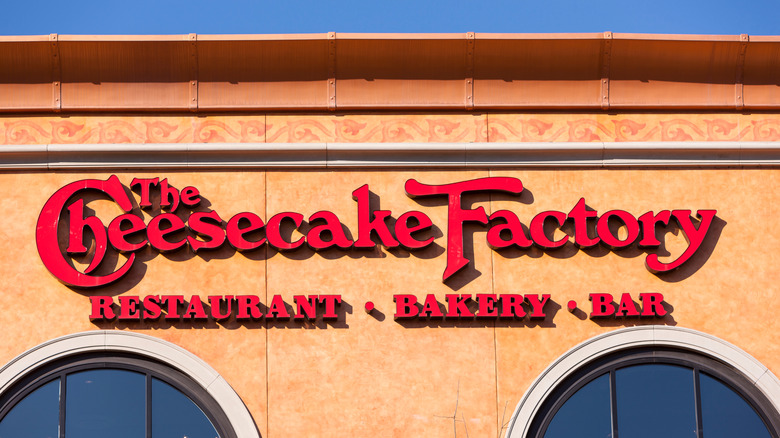 The Cheesecake Factory restaurant sign