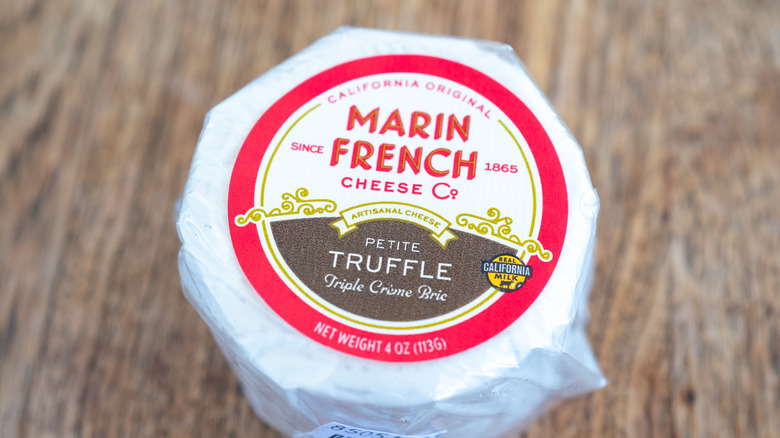 Wheel of truffled Brie