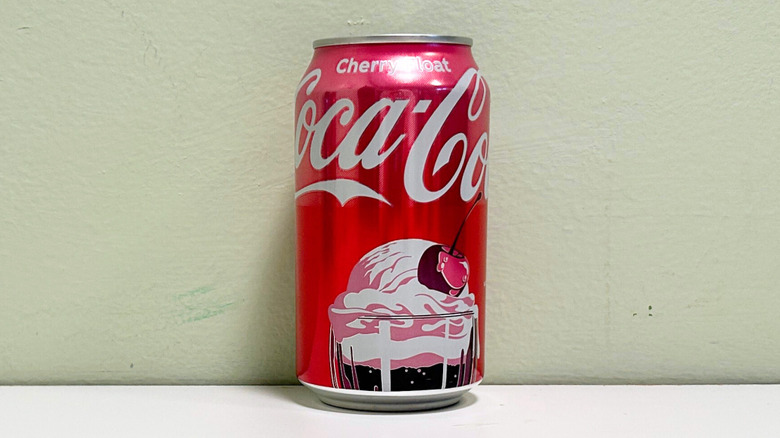 A can of Coca-Cola Cherry Float Soda