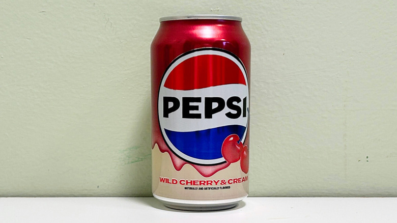A can of Pepsi Wild Cherry and Cream soda