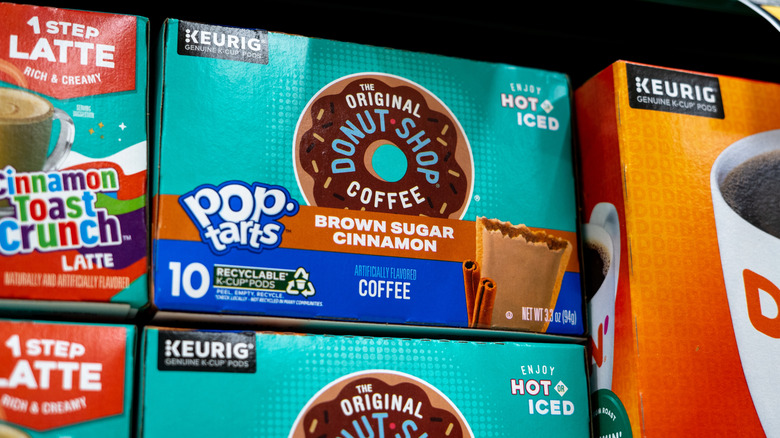 Box of brown sugar cinnamon Original Donut Shop Coffee K-Pods